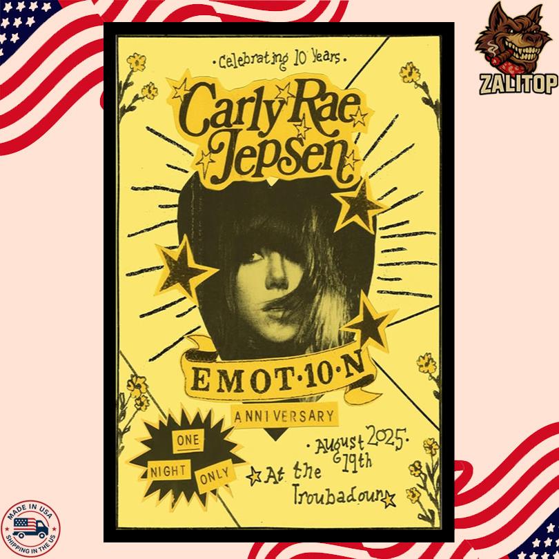 Carly Rae Jepsen Poster – Live in West Hollywood Aug 19 2025