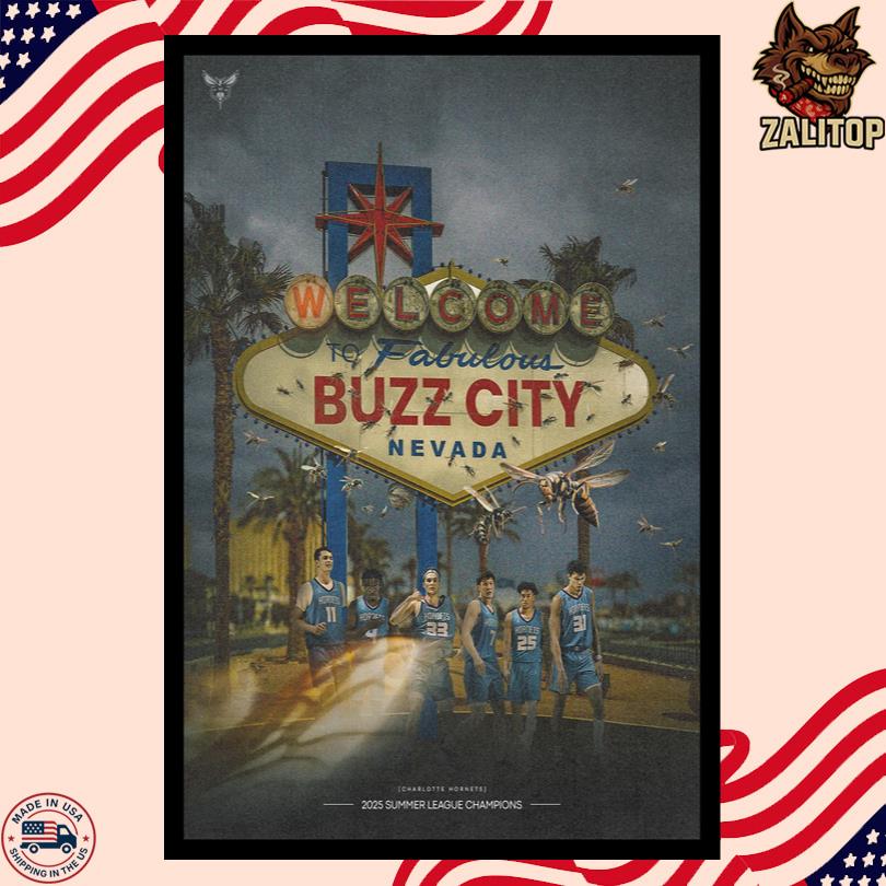 Charlotte Hornets 2025 Summer League Champions Event Poster