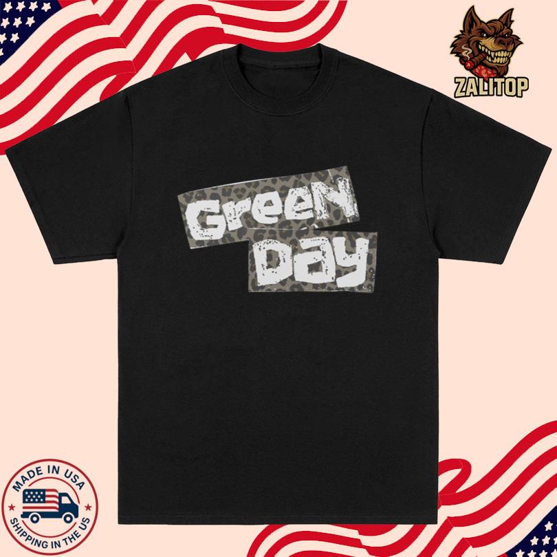Cheetah Logo T Shirt - Green Day