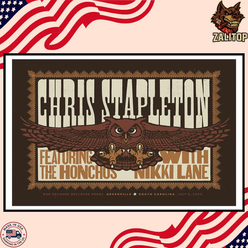 Chris Stapleton Greenville Jul 9 2025 Poster