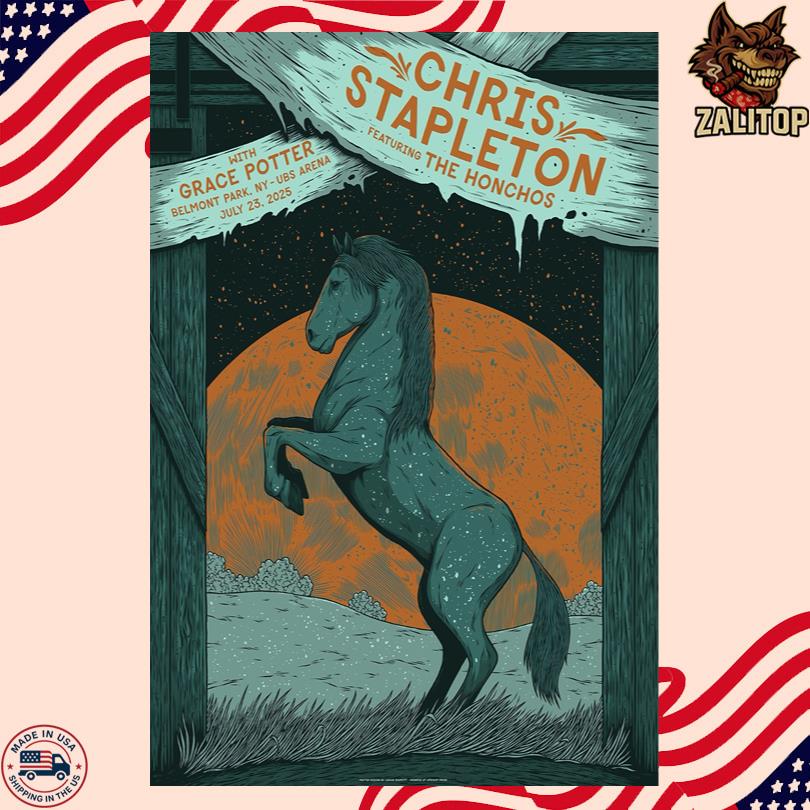 Chris Stapleton Live Tour UBS Arena Belmont Park NY July 23 2025 Poster