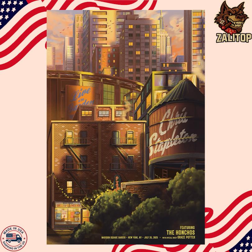 Chris Stapleton Show 2025 Madison Square Garden NYC Poster