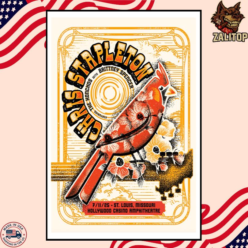 Chris Stapleton Tour Poster – St. Louis MO 2025