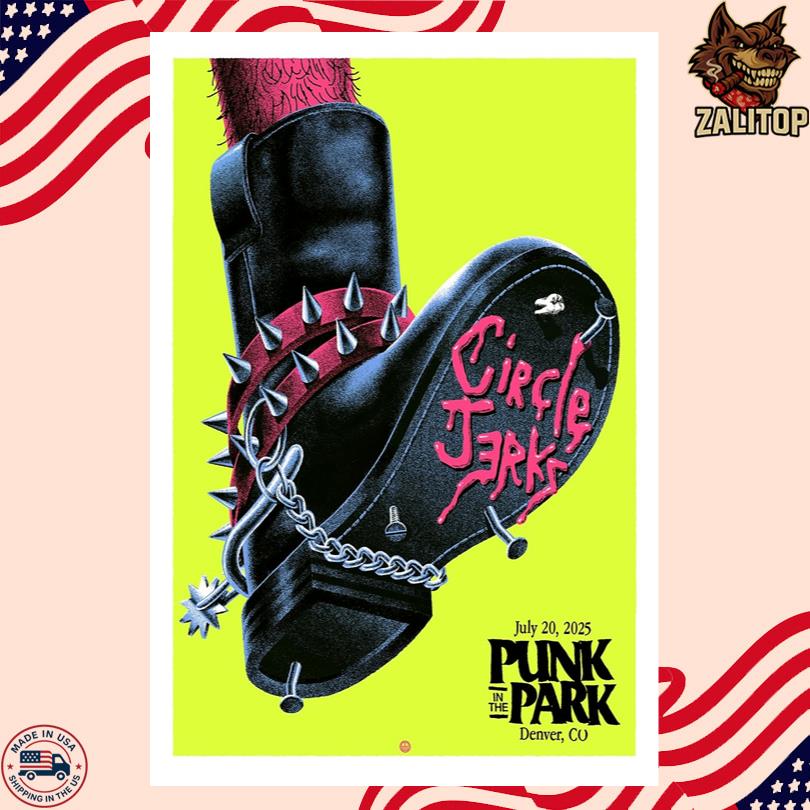 Circle Jerks Poster – 2025 Punk In The Park Tour Denver CO