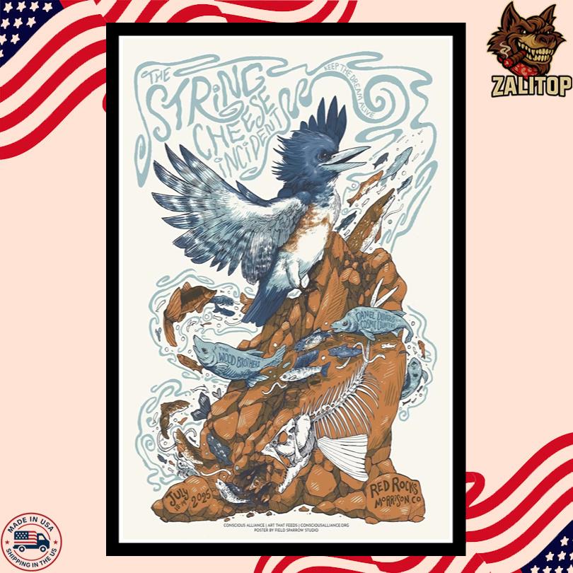 Colorado Amphitheatre Poster – The String Cheese Incident – 2025 Dates