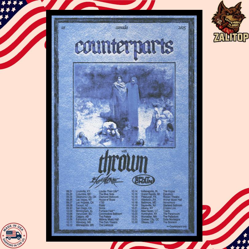 Counterparts US Tour 2025 Poster