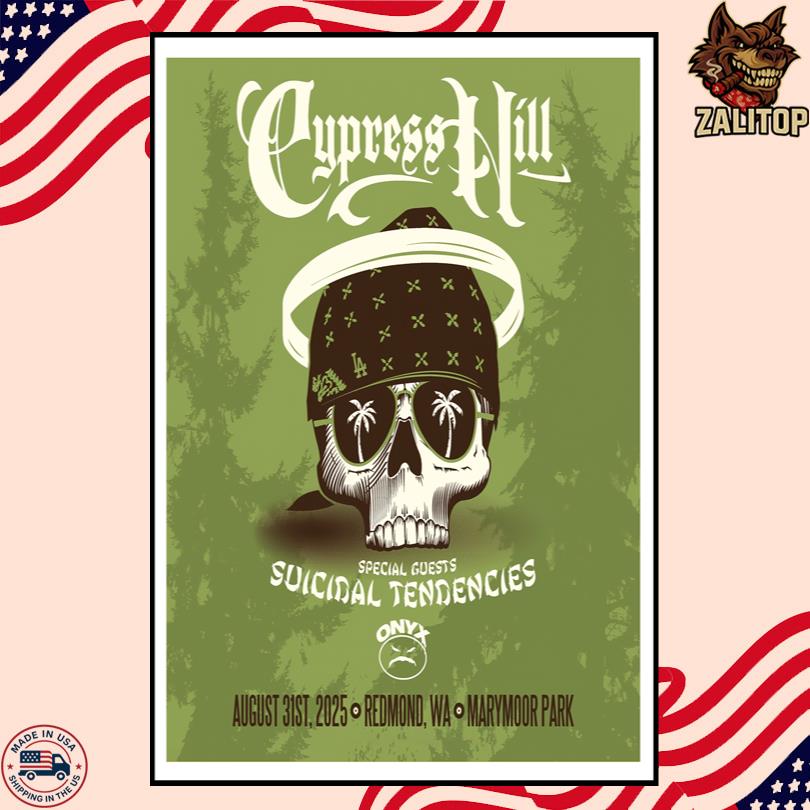 Cypress Hill 2025 Tour Poster – WA Concert Art Print