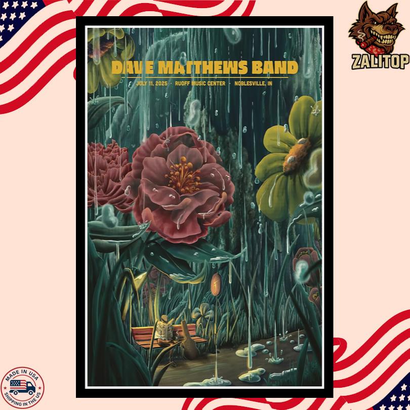 Dave Matthews Band Jul 11, 2025 Noblesville, IN Poster