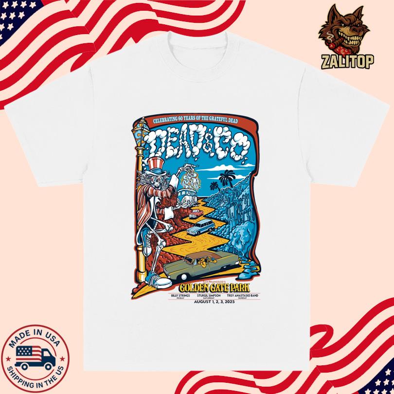 Dead & Company Aug 1-3 2025 San Francisco, CA Tee