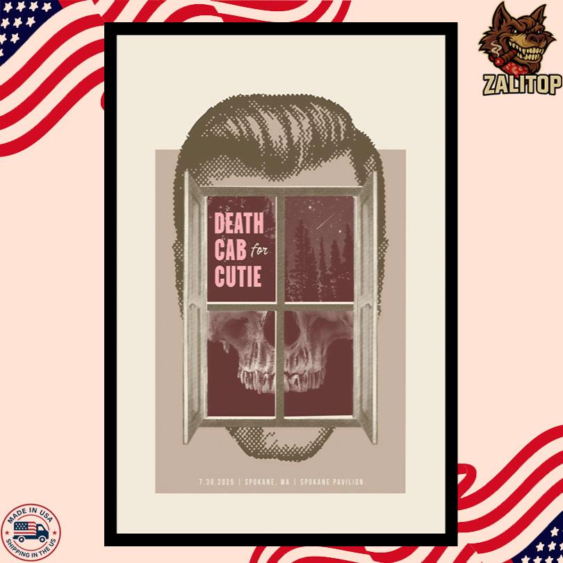 Death Cab for Cutie July 30 2025 at Spokane Pavilion Spokane, WA Poster