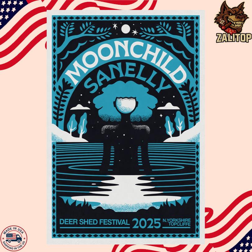 Deer Shed Festival Poster 2025 • Moonchild Sanelly • Topcliffe UK • July 25–28