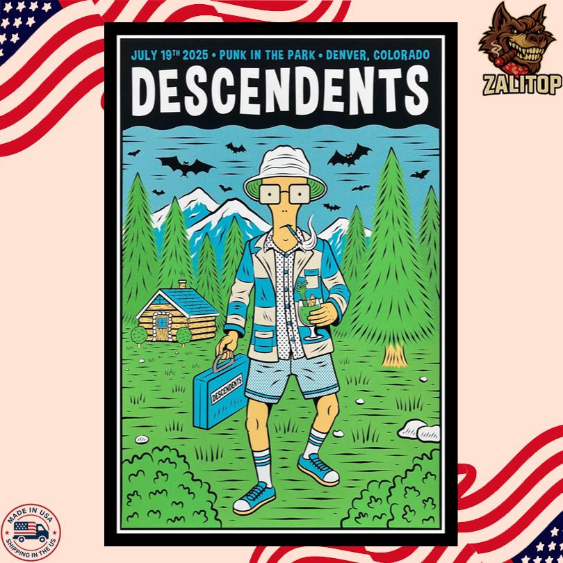 Descendents Poster – Live in Denver CO July 19 2025
