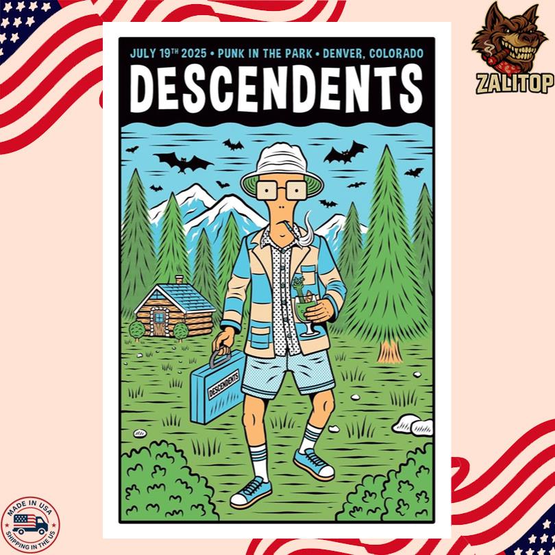 Descendents Poster – Punk In The Park July 19 2025 Denver CO Show