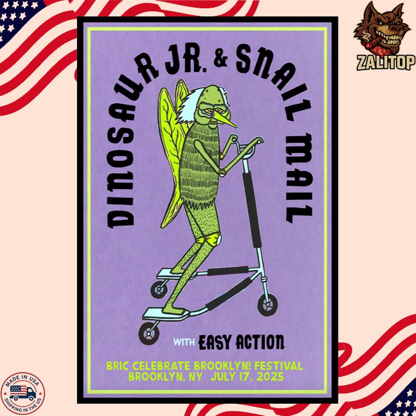 Dinosaur Jr. Poster – July 17 2025 Brooklyn NY Concert