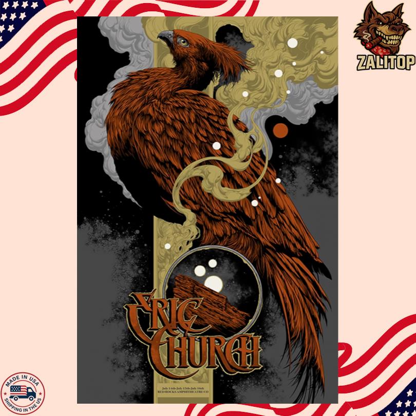 Eric Church Red Rocks 2025 Poster