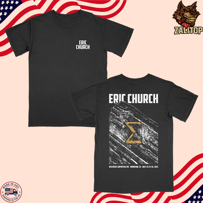 Eric Church Red Rocks Shows T Shirt