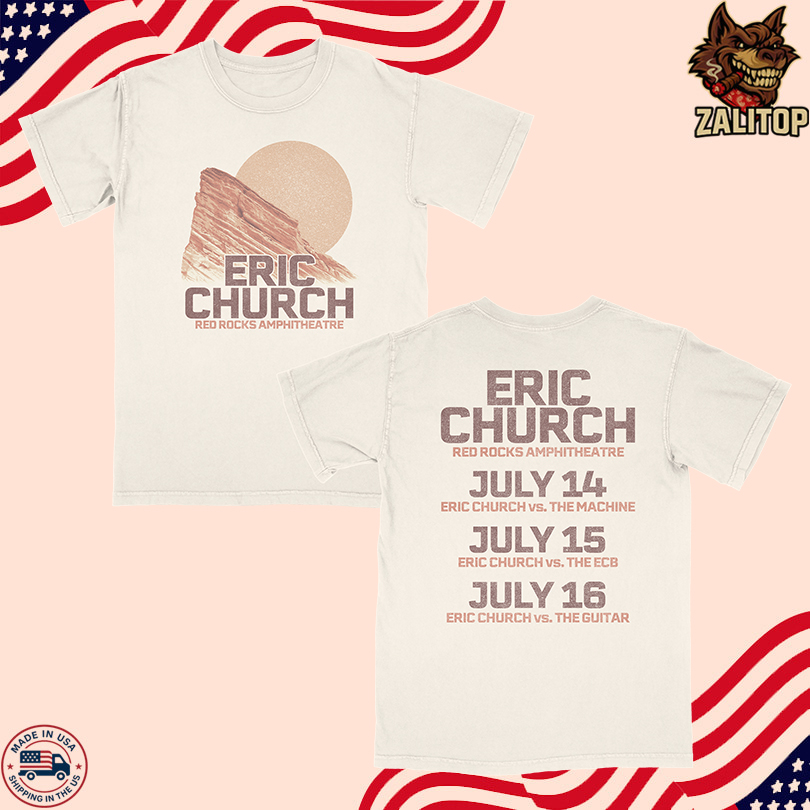Eric Church Red Rocks Tour 2025 T Shirt