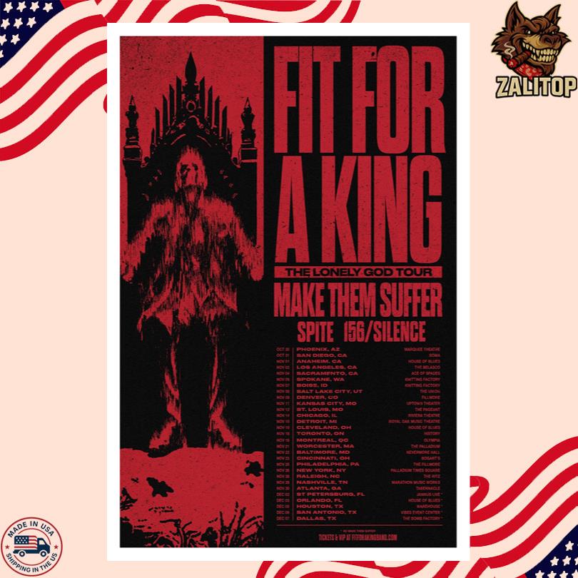 Fit For A King THE LONELY GOD TOUR Poster