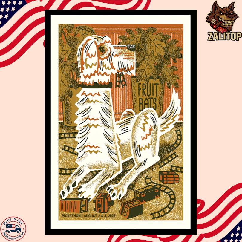 Fruit Bats Live Festival Poster Oregon August 2 3 2025
