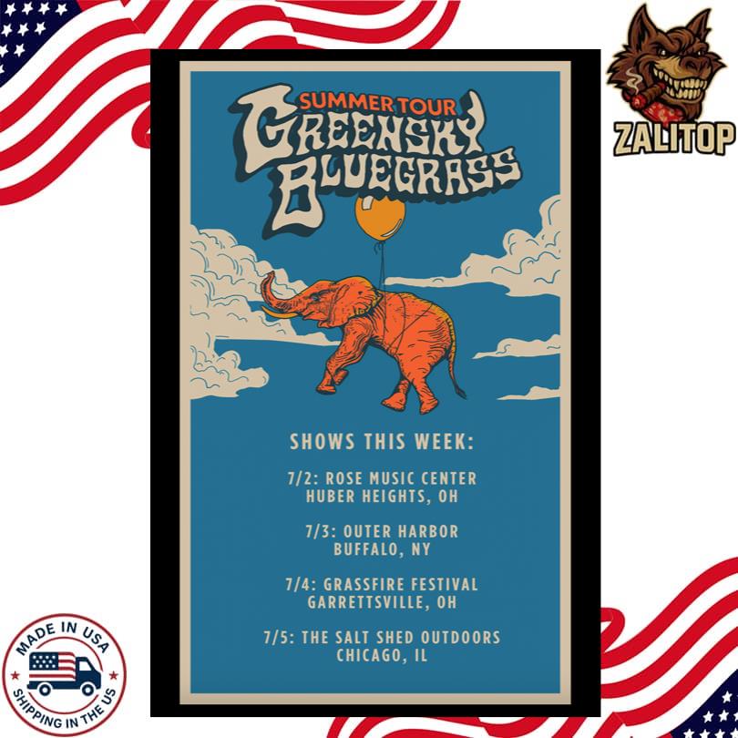 Greensky Bluegrass Summer Tour 2025 Poster