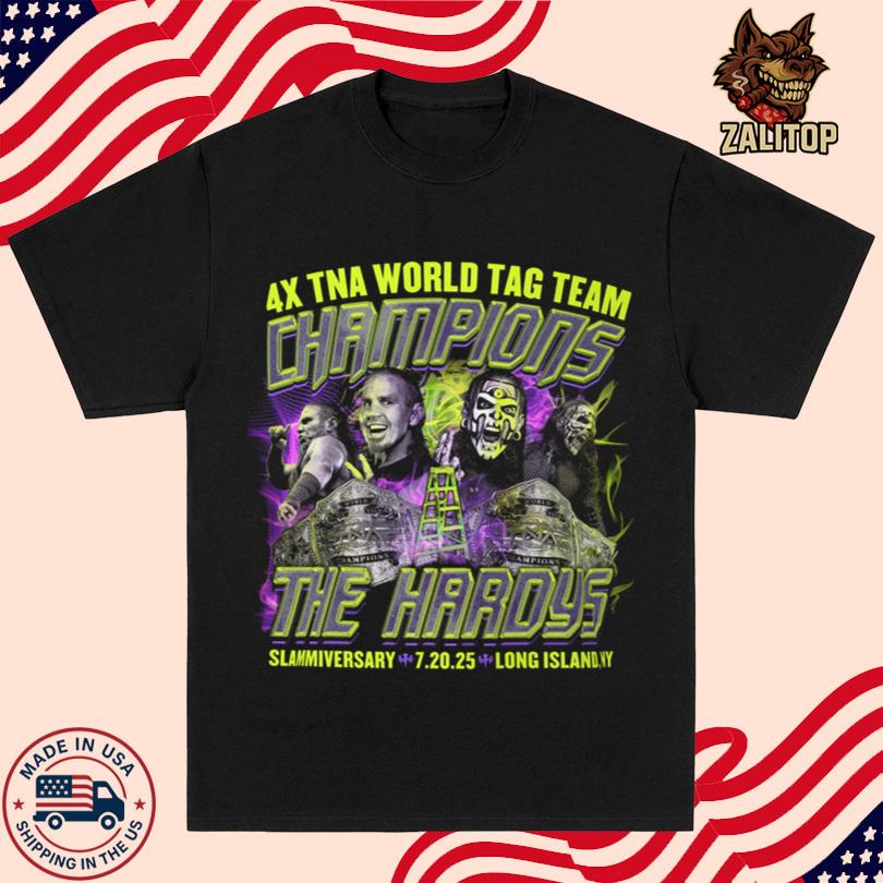 Hardys 4x World Tag Champions T-Shirt