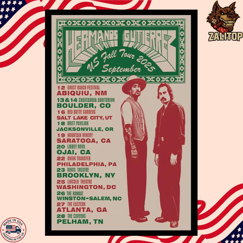 Hermanos Gutiérrez Us Fall Tour 2025 Poster