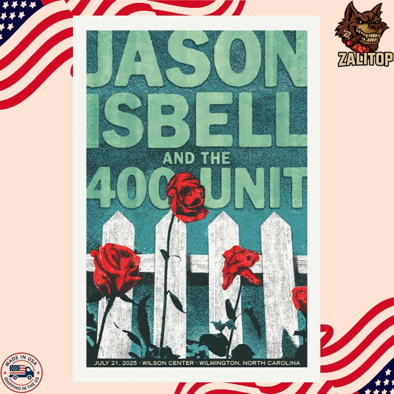 Jason Isbell Show in Wilmington NC Wilson Center July 21 2025 Poster