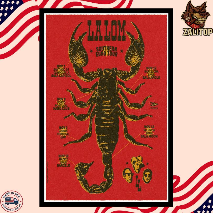 La Lom 2025 Poster – Southern Euro Tour Artwork