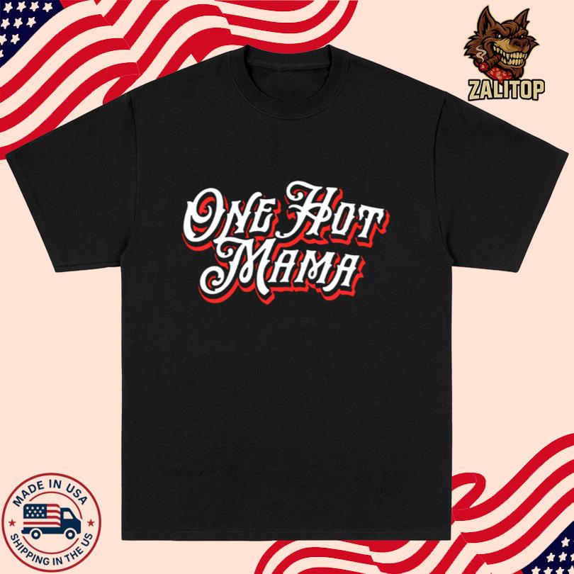 Ladies Vneck One Hot Mama Tee