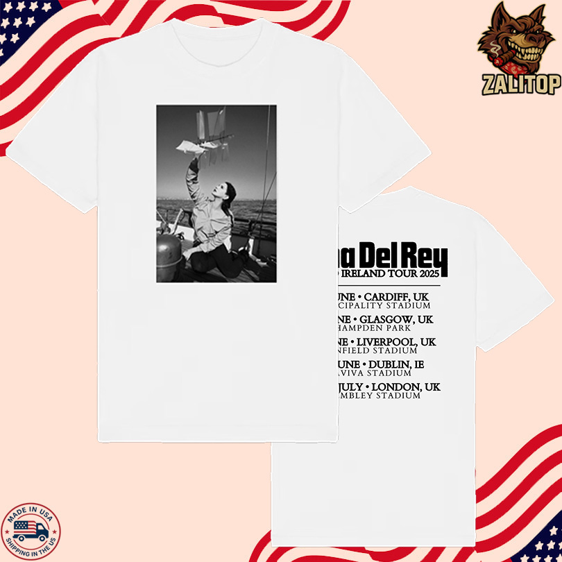 Lana Del Rey 2025 Photo Tour White T-Shirt