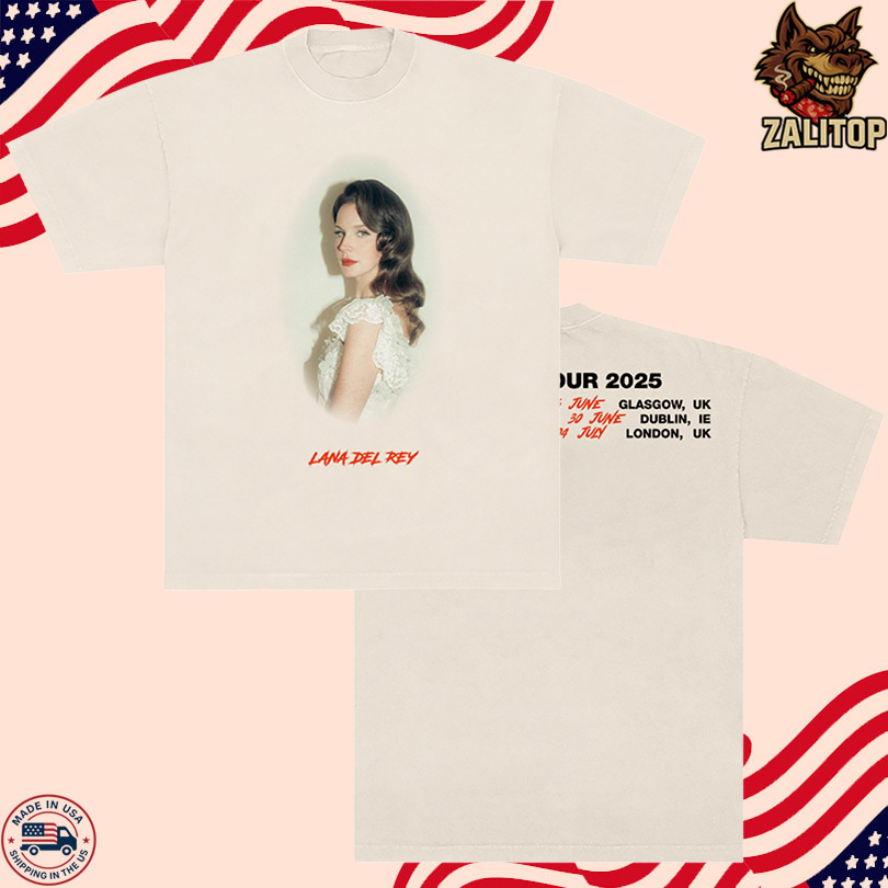 Lana Del Rey UK & Ireland Tour 2025 Portrait Tee