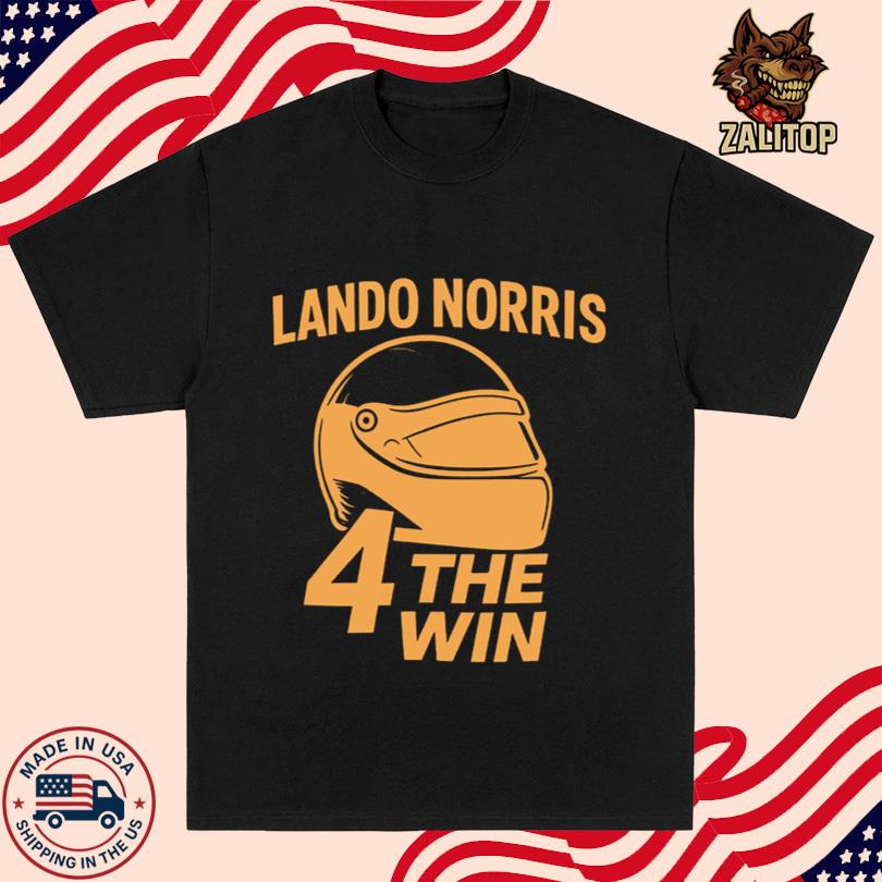 Lando Norris 4 The Win Racing Helmet Shirt