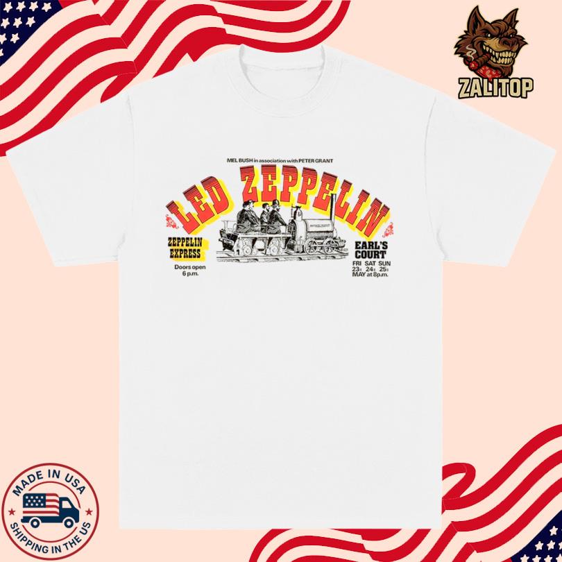 Led Zeppelin Express Poster Bone Tee