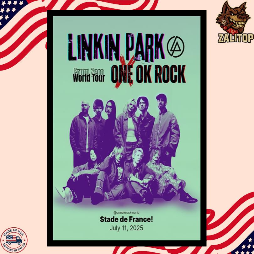 Linkin Park 2025 Poster – July 11 – Stade de France Paris