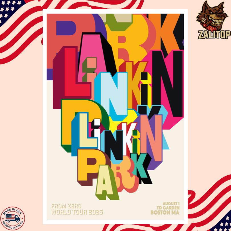 Linkin Park Aug 1 2025 TD Garden, Boston, MA Poster