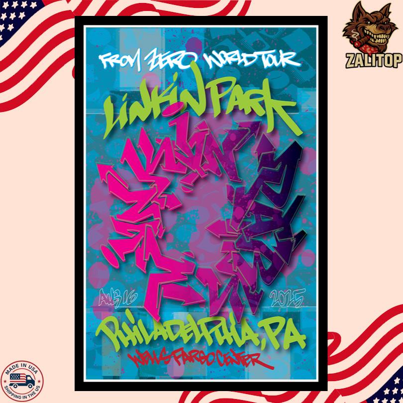 Linkin Park Wells Fargo Center Philadelphia, PA Aug 16 2025 Poster
