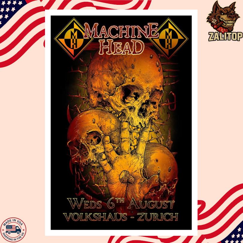 Machine Head August 6 2025 Volkshaus Poster