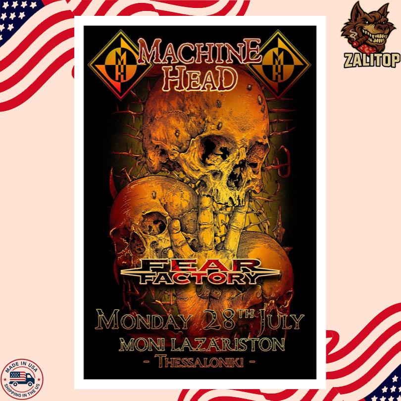 Machine Head Live Show July 28 2025 Thessaloniki Poster