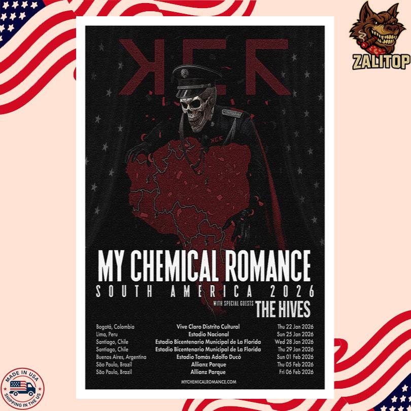 MCR Concert Show South America 2026 Poster