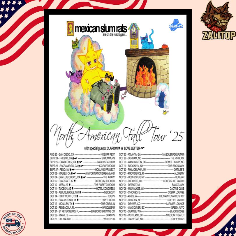 Mexican Slum Rats North American Tour 2025 Poster