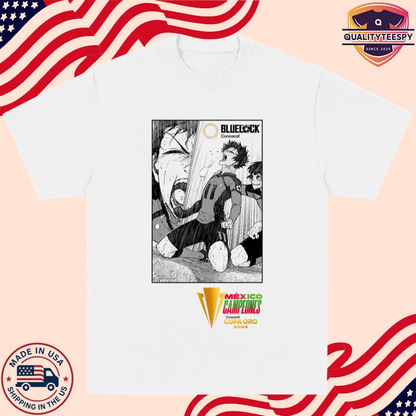 Mexico 2025 CONCACAF vs Blue Lock Gold Cup Champions Tee