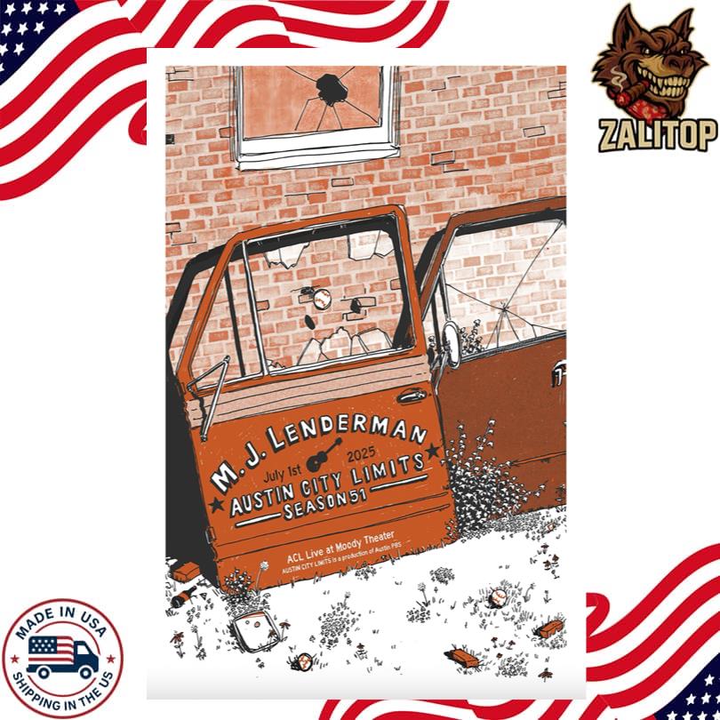 M.J. Lenderman Jul 1 2025 ACL Live At Moody Theater In Austin TX Poster