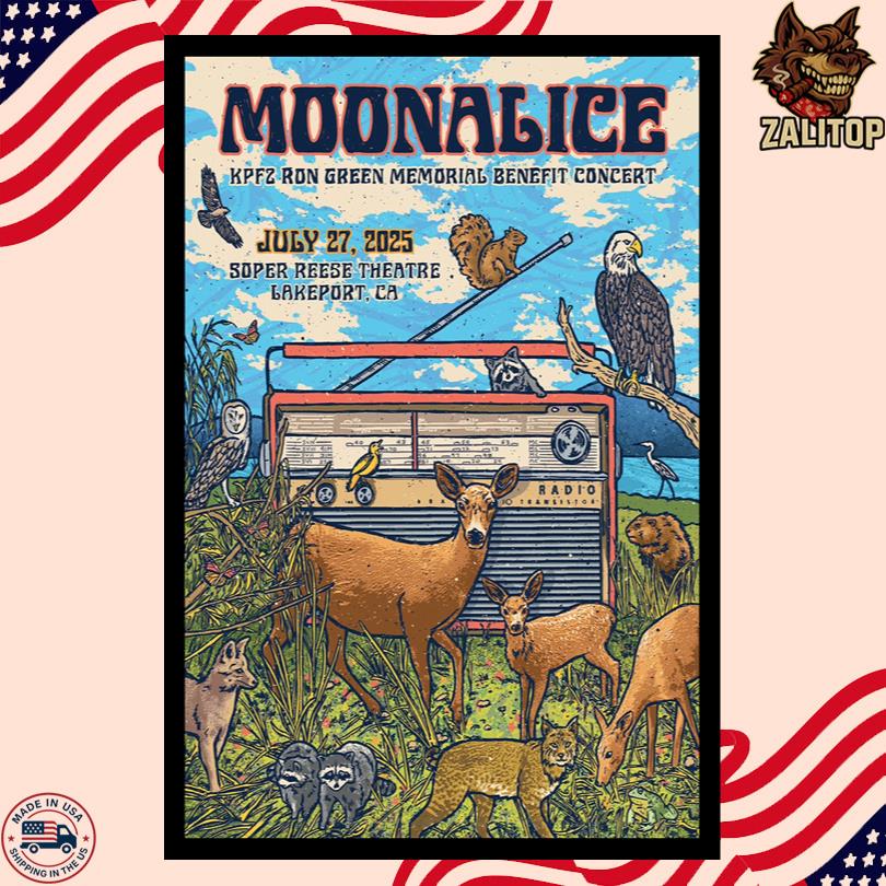 Moonalice Tour July 27 2025 Soper Reese Theatre Lakeport CA Poster
