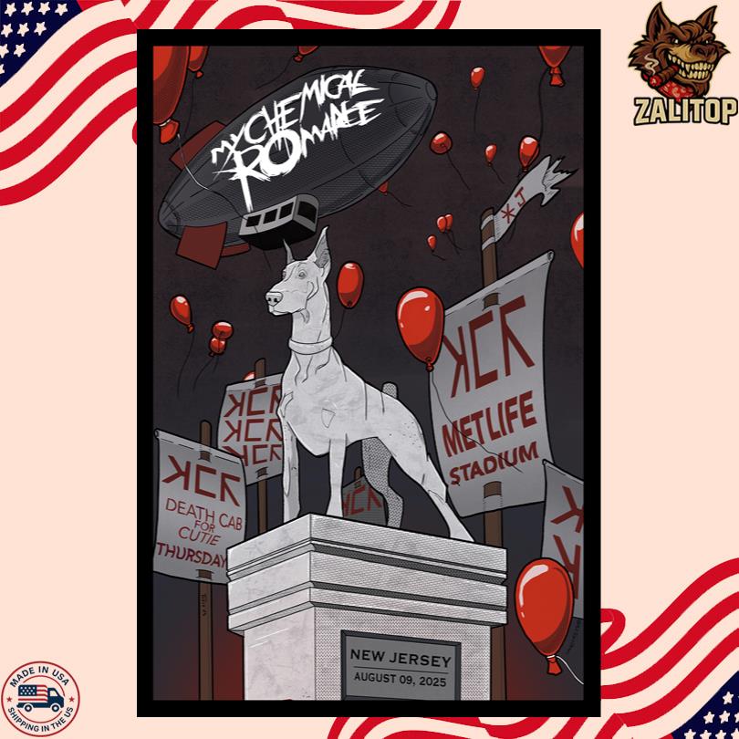 My Chemical Romance August 9 2025 New Jersey Poster