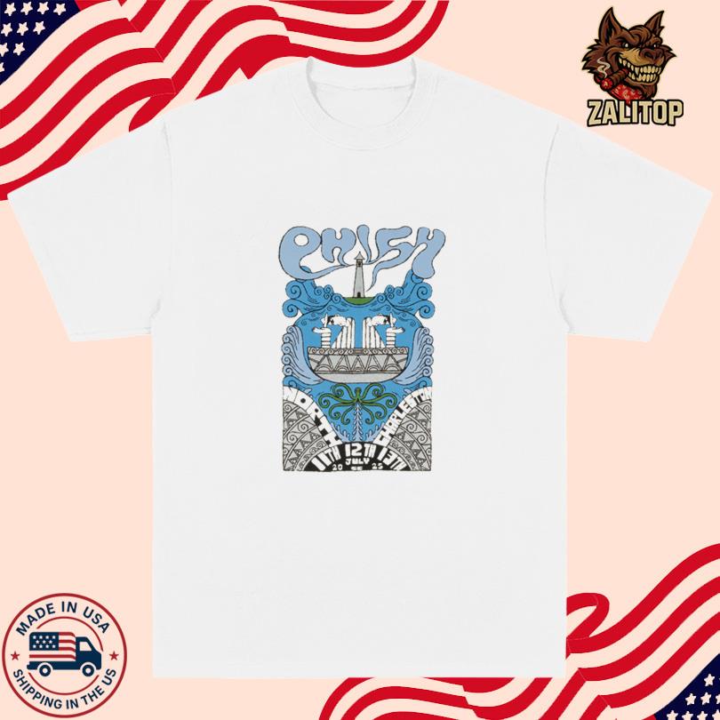 Phish Jul 11-13 2025 North Charleston Coliseum In North Charleston SC Tour Tee