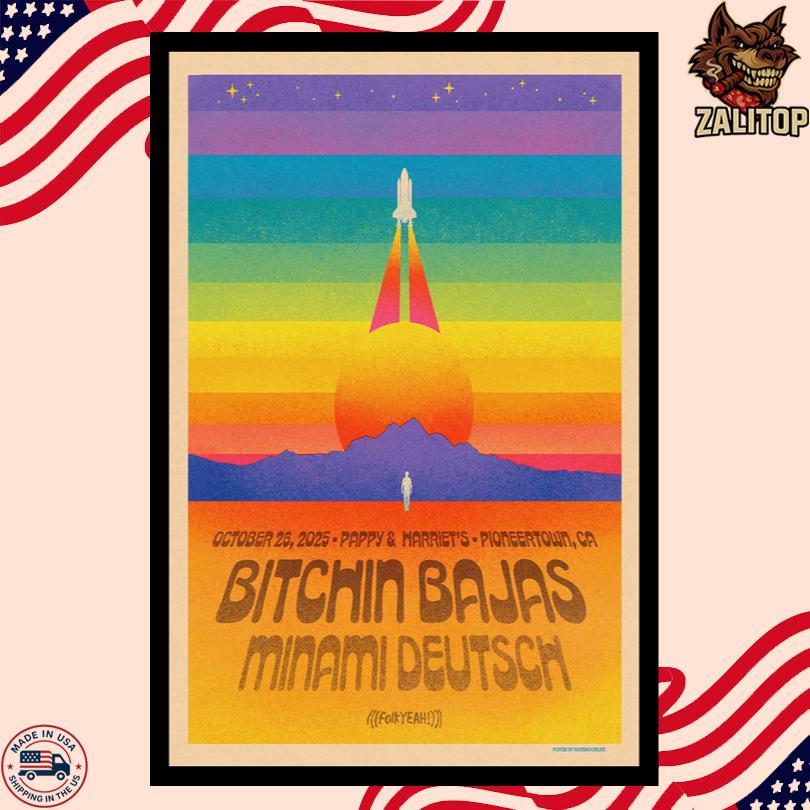 Pioneertown Event Poster Oct 26 2025 Bitchin Bajas & Minami Deutsch