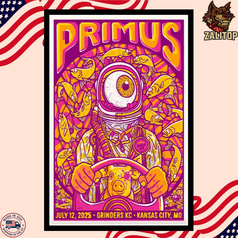 Primus Kansas City MO Poster – July 12 2025 Concert