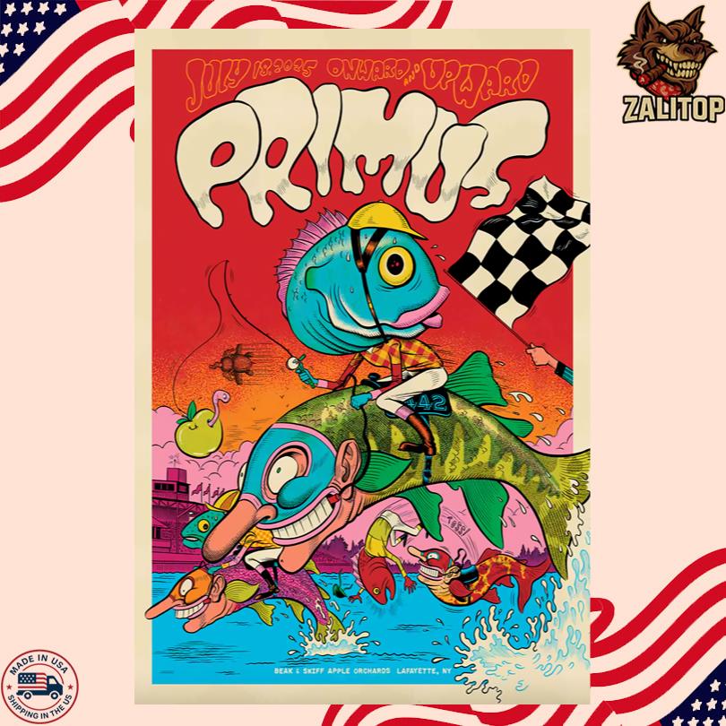 Primus Live Tour July 18 2025 Beak and Skiff LaFayette NY Poster