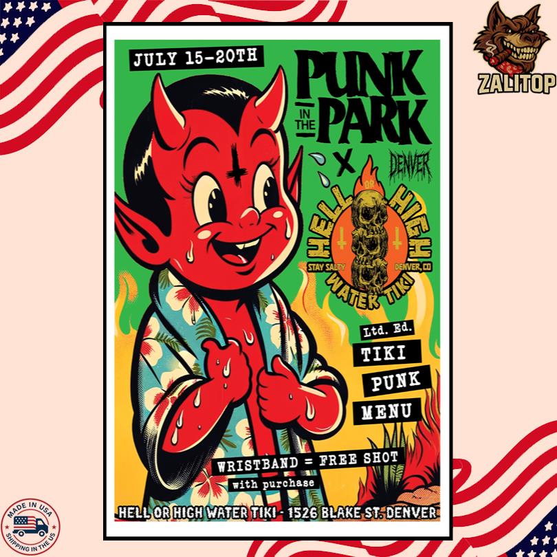 Punk In The Park 2025 Tour Poster – Denver Colorado Event Print