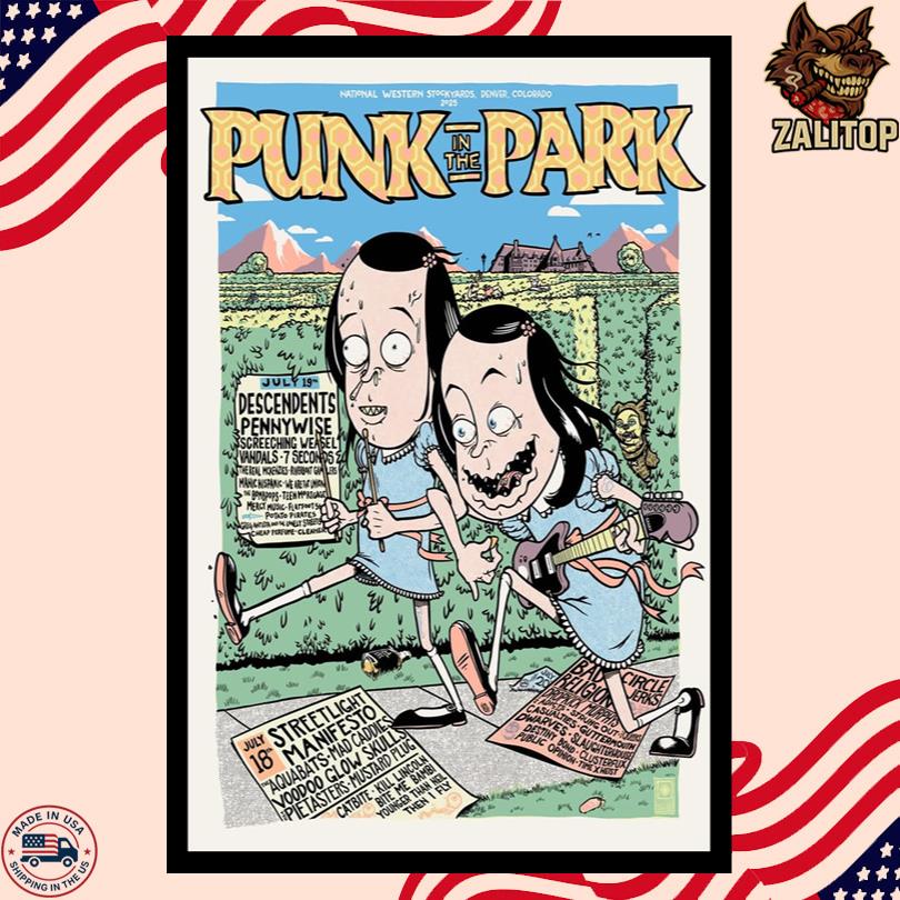 Punk In The Park Poster – Denver CO 2025 Festival Tour Show